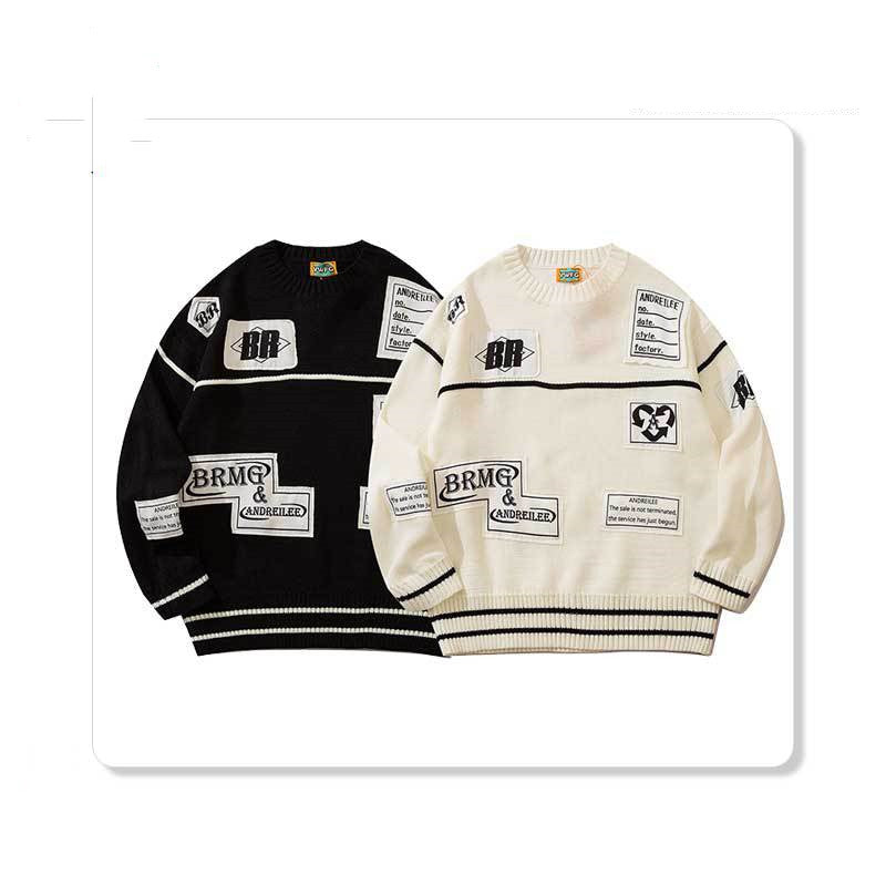 Men's Pullover Casual Lazy Style Loose Japanese Sweater