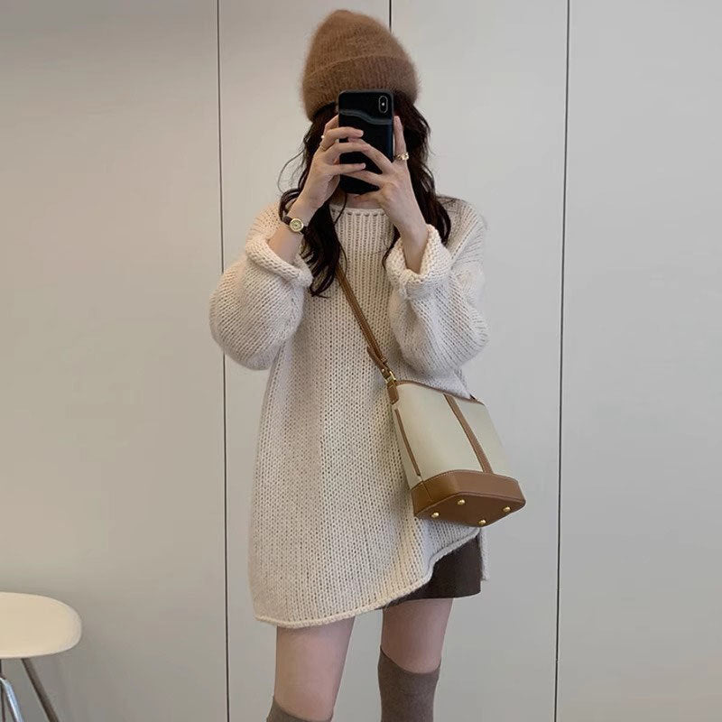 Women's Japanese Lazy Style Retro High-grade Sweater