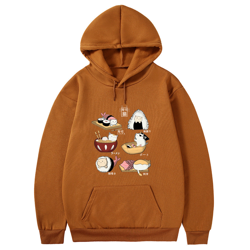 Sushi Cat Sweater - Japanese Kawaii Print