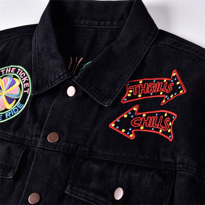 Japanese Embroidered Denim Jacket