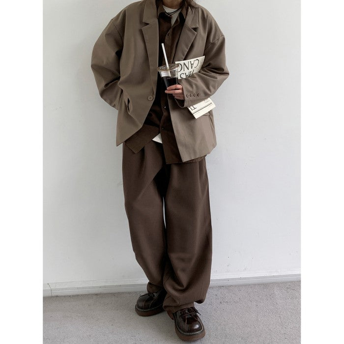 Japanese-style Retro Gray Profile Small Suit