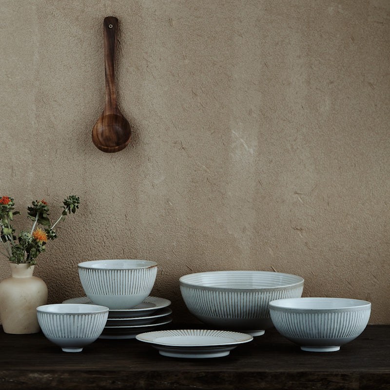 Japanese Style Stilt Bowl Retro Nostalgic Rice Bowl