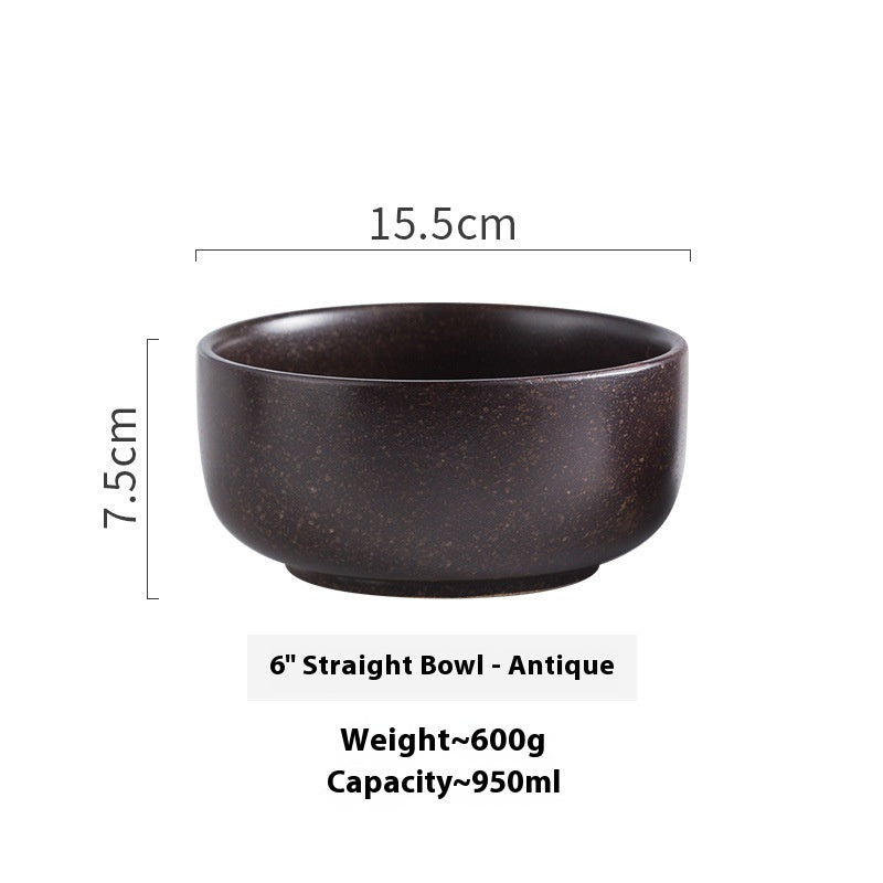 Japanese-style Commercial Retro Straight Noodle Bowl