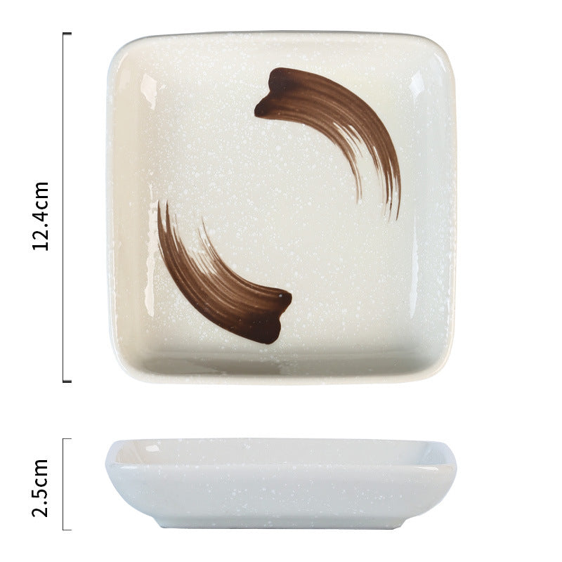 Japanese Style Ceramic Plate Square