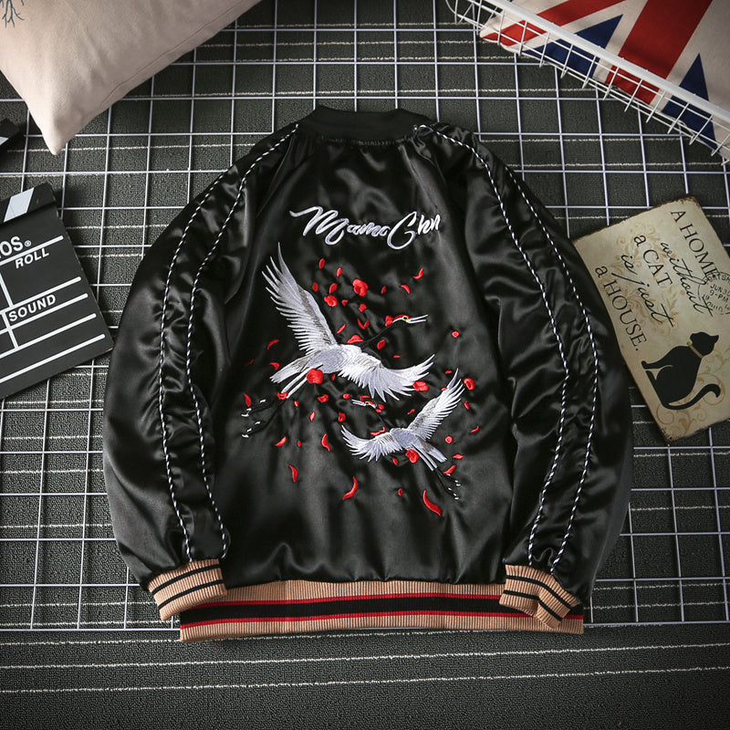 Men's Japanese Style Luxury Embroidered Jacket Loose Jacket