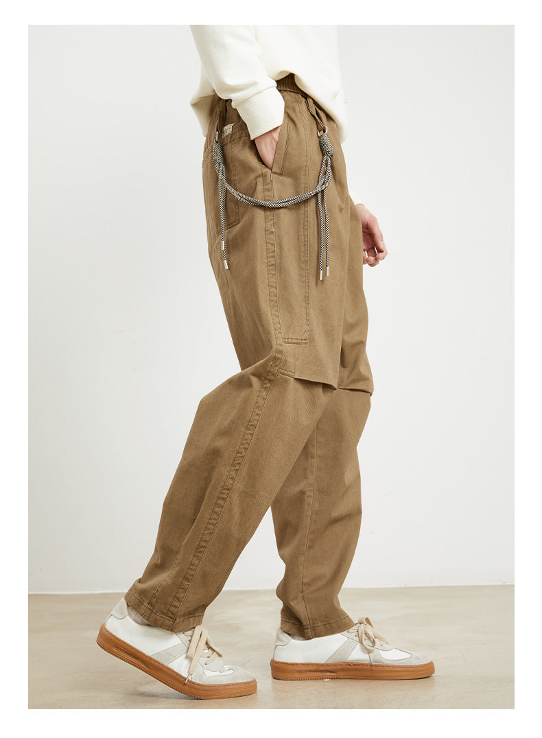 Men's Japanese-style Solid Color Overalls