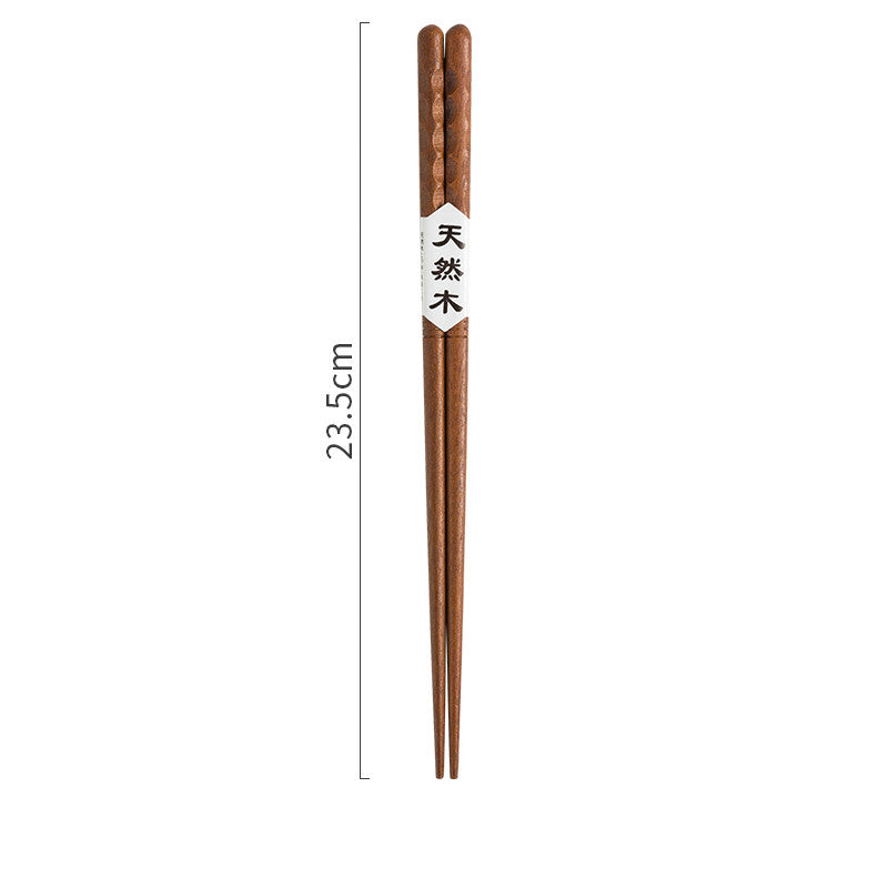 Japanese Style Wooden Pointed Chopsticks Creative Set