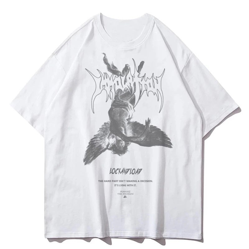 Fallen Angels Art Tee - Oversized Cool Design