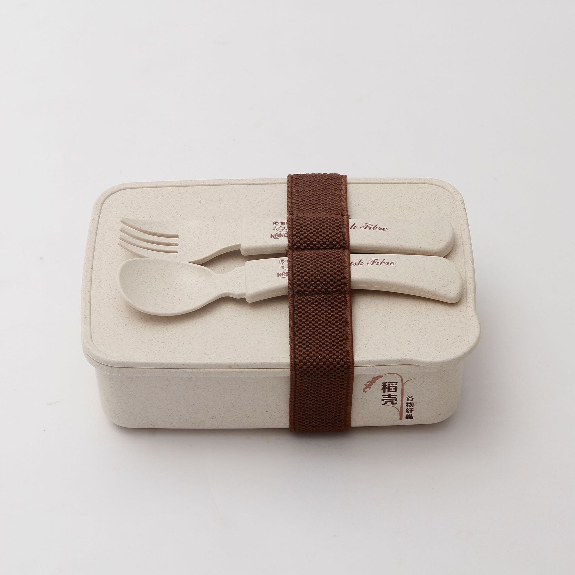 Japanese-style Student Lunch Box Wheat Single-layer Sealed