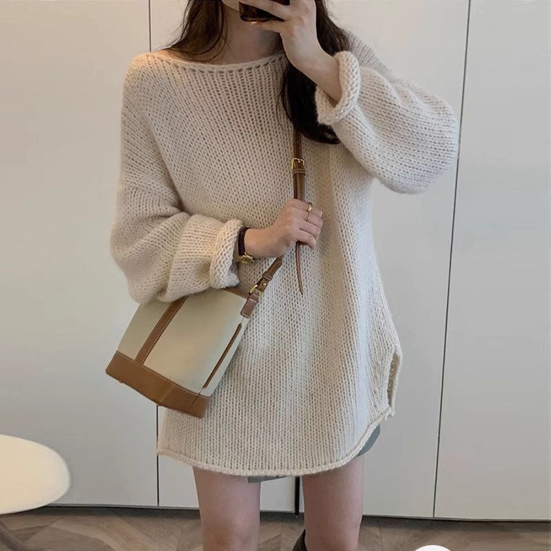 Women's Japanese Lazy Style Retro High-grade Sweater