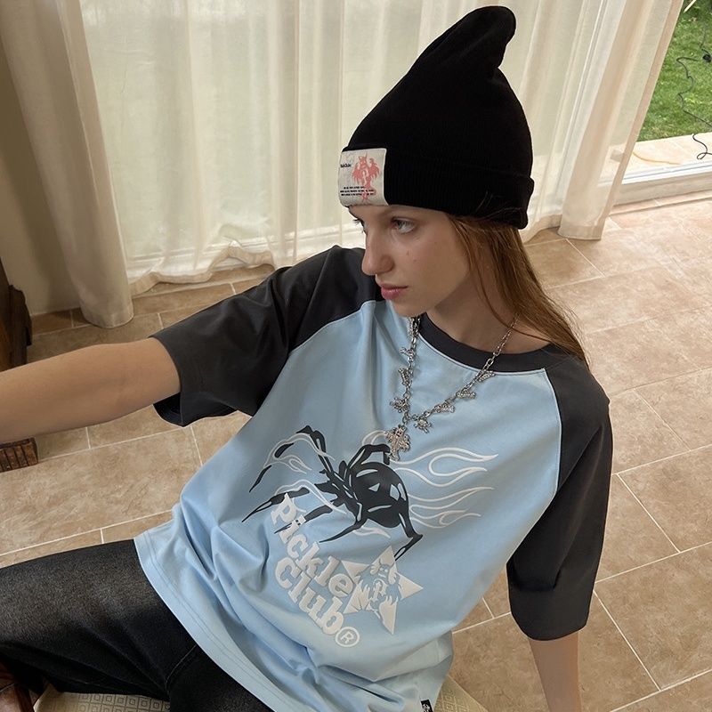 Harajuku Hip-Hop Tee - Vintage Oversized Women's