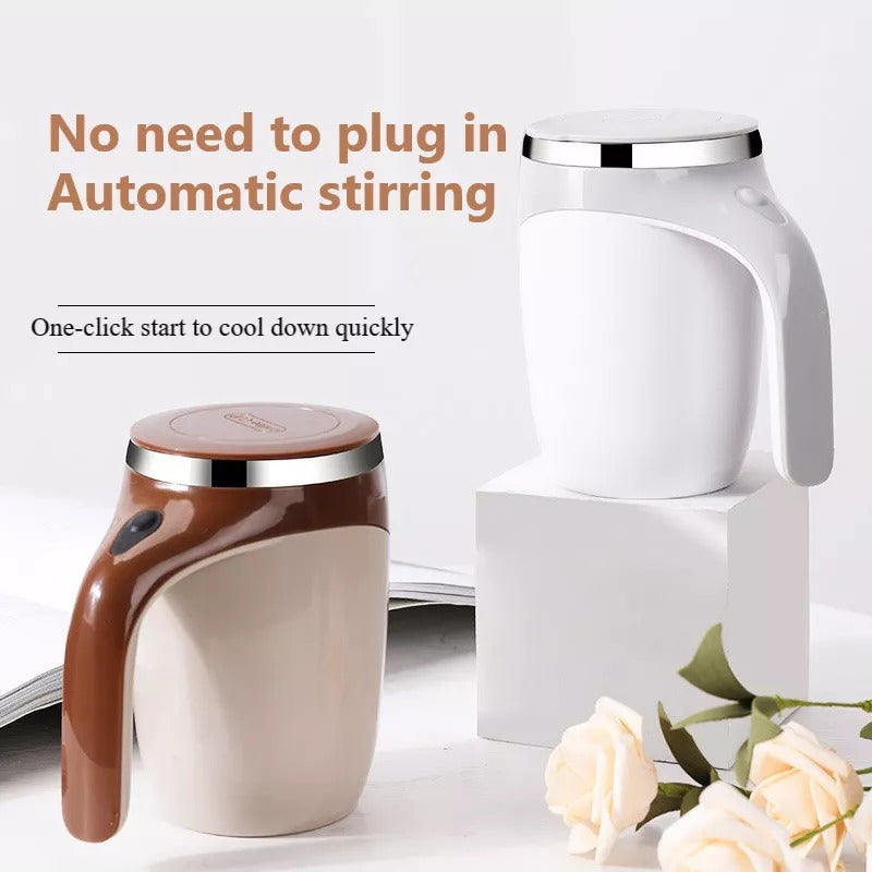 Automatic stirring cups