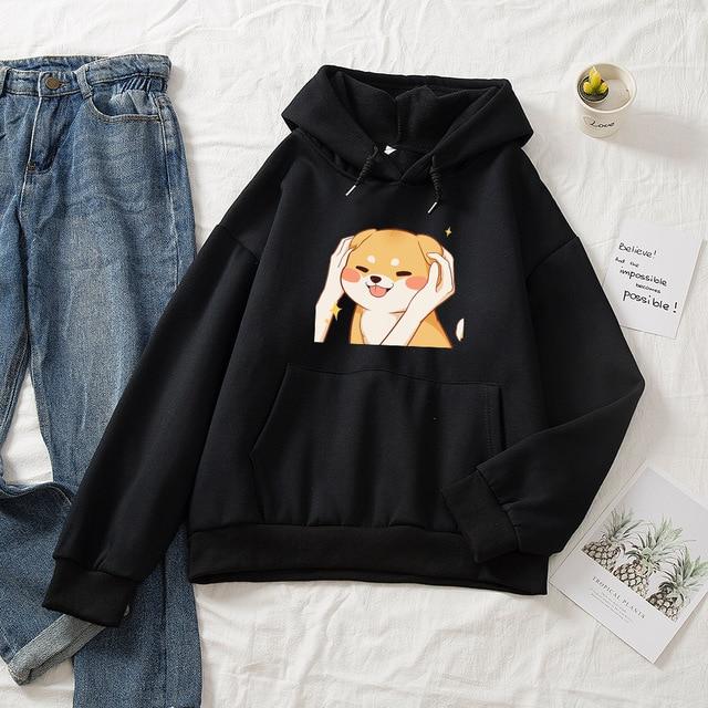 Bedruckter Pullover – Lockerer Unisex-Rundhalsausschnitt