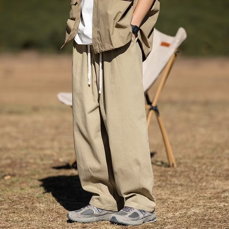 Men's Wide-leg Overalls Casual Pants Japanese Style