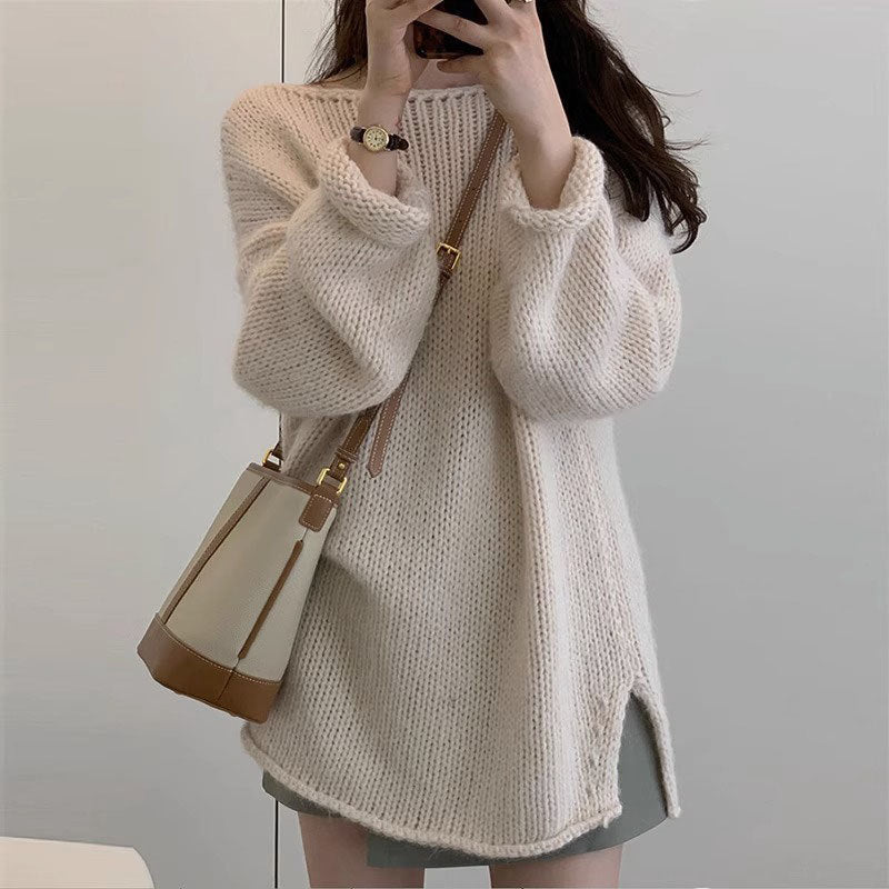 Women's Japanese Lazy Style Retro High-grade Sweater
