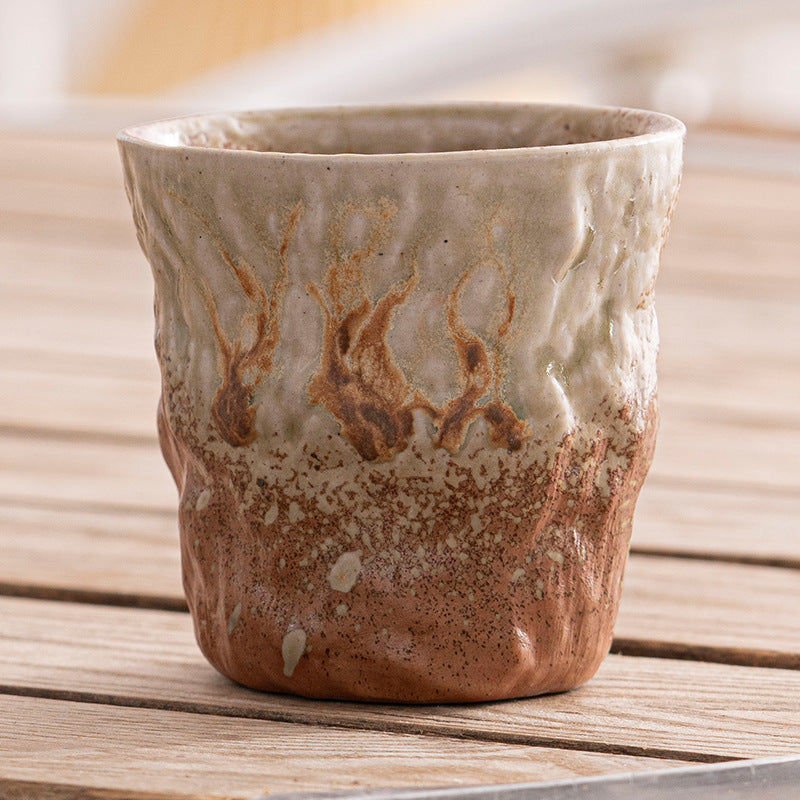 Japanese Style Rough Pottery Antique Tea Cup