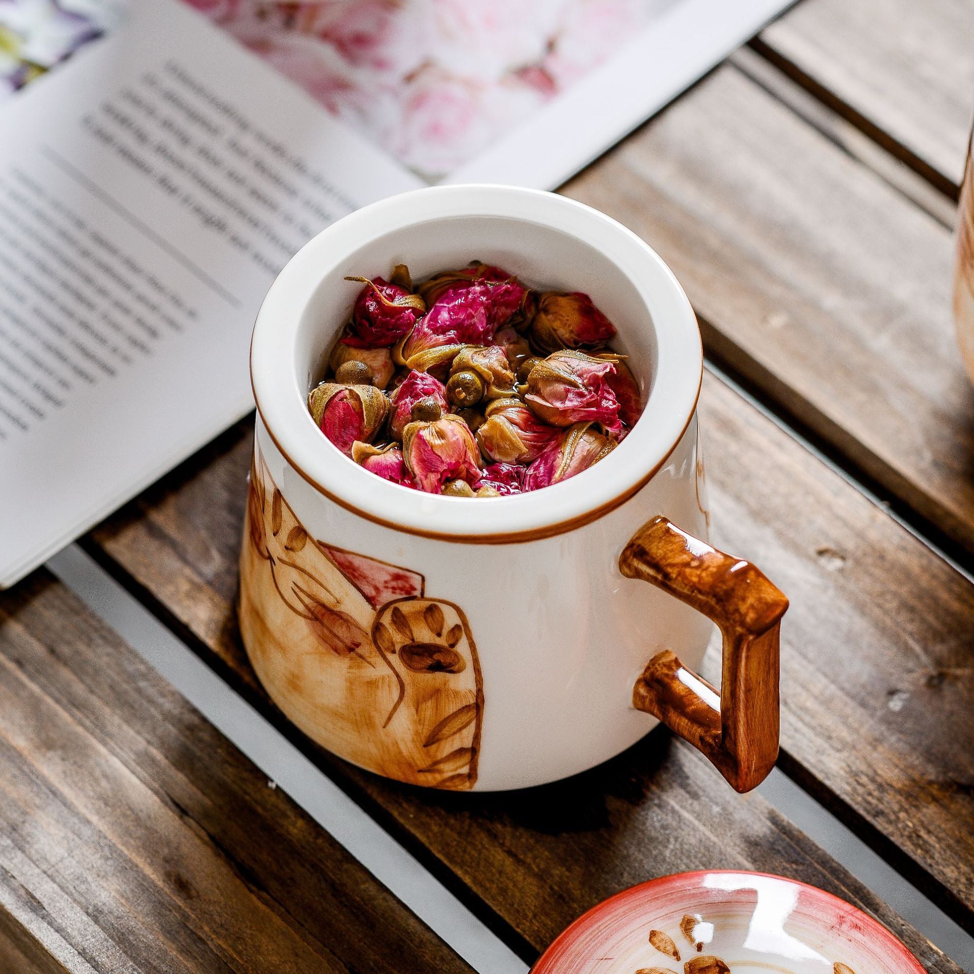 Japanese Style Hand Drawn Cat Ceramic Coffee Cup