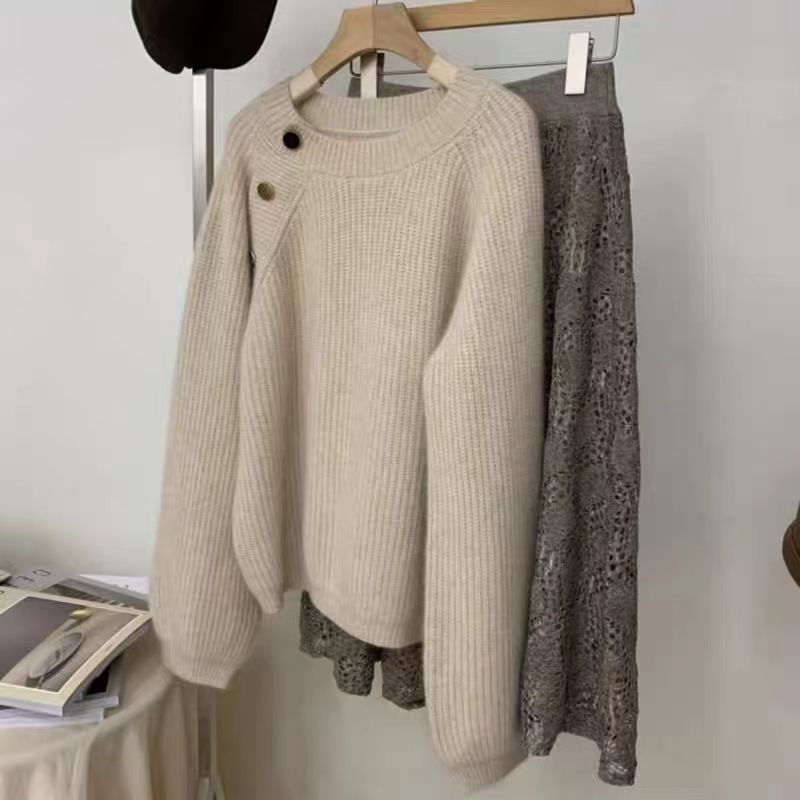 Design Sense Japanese Style Lazy Autumn Winter Coat