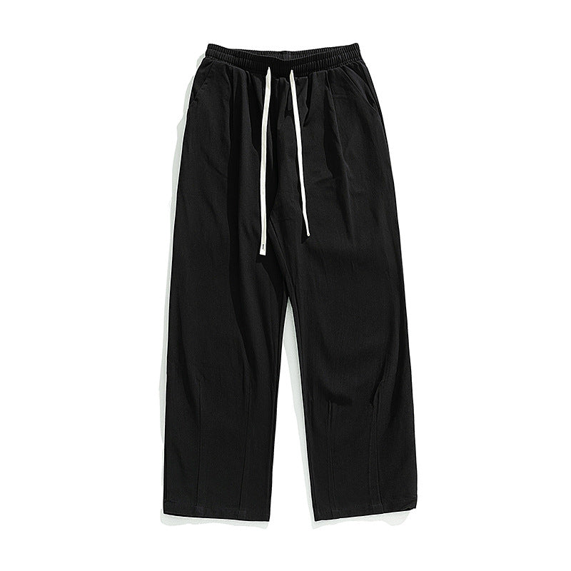 Japanese Style Drape Pure Cotton Casual Pants Men