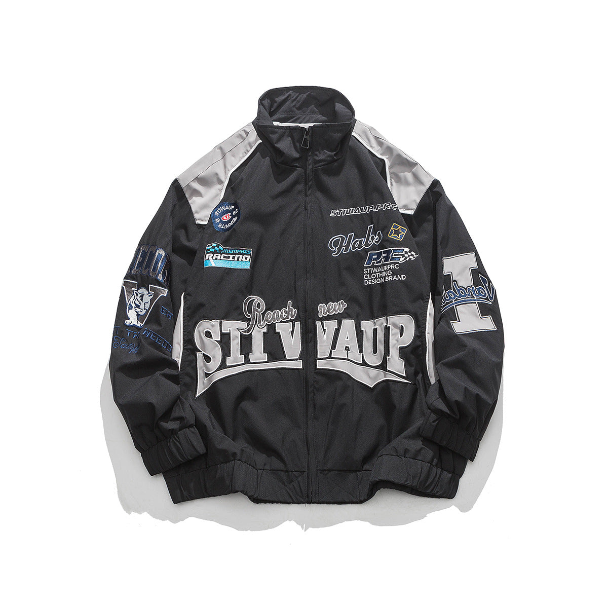 Embroidered Motorcycle Jacket